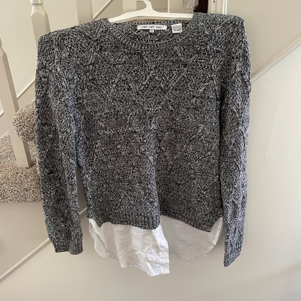Black and white cute sweater